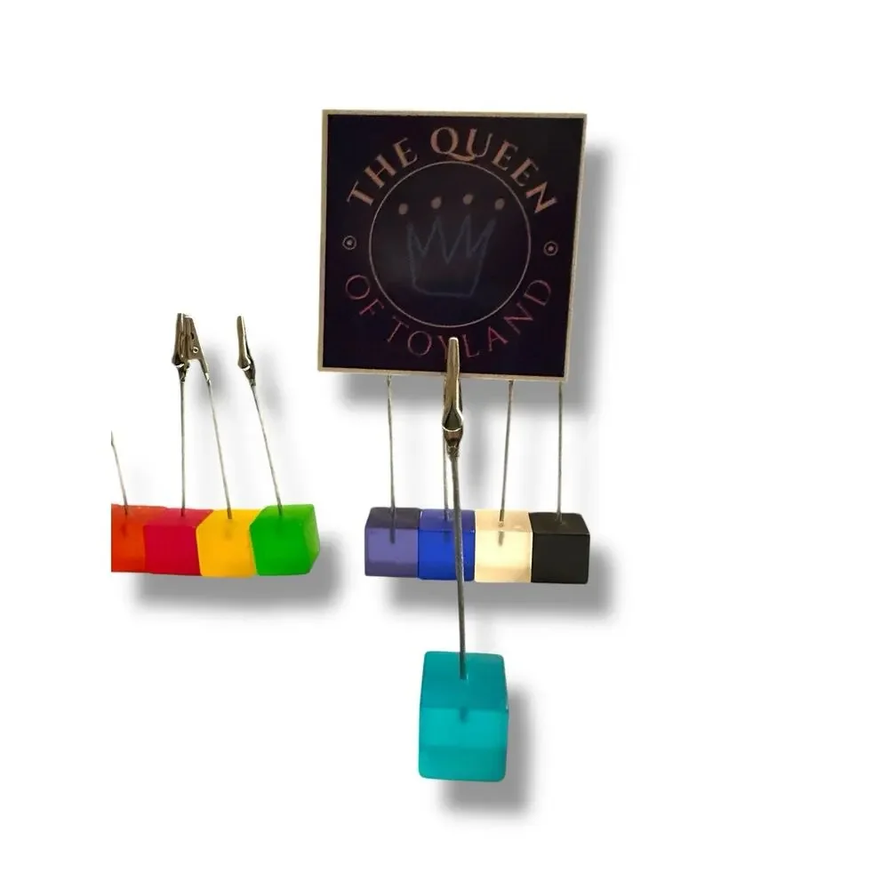 Desktop Picture Holders, 10 pcs Rainbow Colors Polaroid Photo Clip Stand for ...